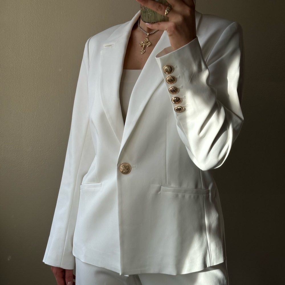 White blazer